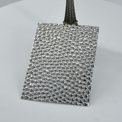 Lámina de acero inoxidable con relieve de patrón floral anti-huellas para salpicaderos de cocina