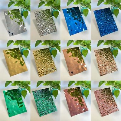 Un buen precio. Lámina de acero inoxidable con ondulación de agua OEM para decoración de espacios comerciales y salas de actividades en línea