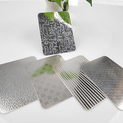 Un buen precio. Placa de acero inoxidable decorativa en relieve, engrosada, antiarañazos, para cubrir la mesa en línea