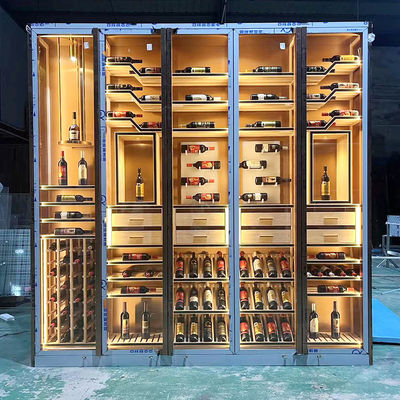 Good price Stainless Steel Freestanding Wine Cabinet with two independent temperature zones online