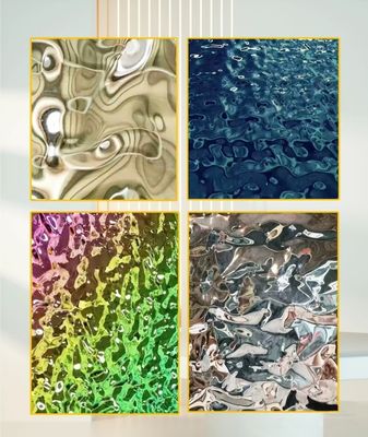 Un bon prix. Tôle d'acier 304 à ondulations d'eau résistante au brouillard salin pour façade d'hôtel / garde-corps de balcon côtier en ligne