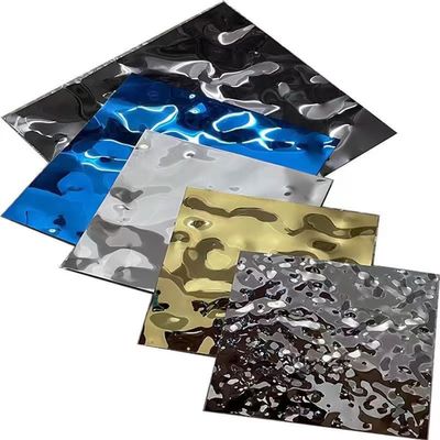 Harga yang bagus Panel Stainless Steel Bergelombang Air Grade 304 Anti Karat Untuk Proyek Arsitektur on line