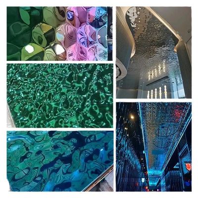 Ein guter Preis. Custom Color Water Ripple Edelstahlblech für Hotellobby-Dekor / Möbeleinlagen Online