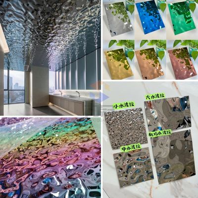 Un buon prezzo. Lamiera a effetto onda in acciaio inossidabile di dimensioni personalizzate, finitura spazzolata, per interni ascensori in linea