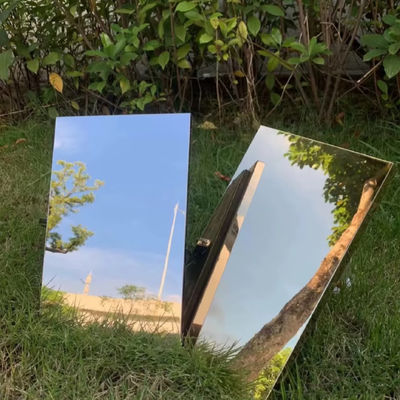 Un bon prix. Plaque en acier inoxydable miroir de taille personnalisée, facile à nettoyer, pour la décoration intérieure en ligne