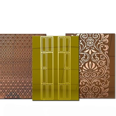 Un buen precio. Lámina de acero inoxidable grabada personalizada para decoración de la industria aeroespacial y médica en línea