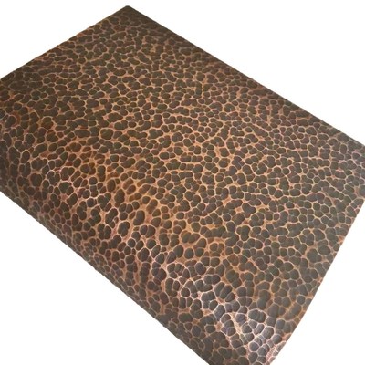 Hand Hammered Stainless Steel Plates Unique Textured For Interior Wall Art Decor