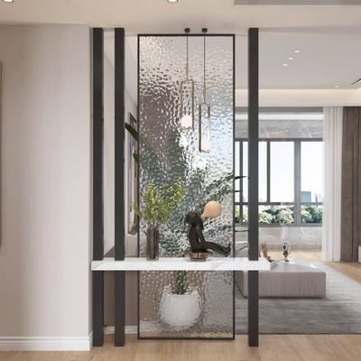 Ein guter Preis. 304 Edelstahl Raumteiler Hohl Geometrisches Design für Zuhause und Büro Online