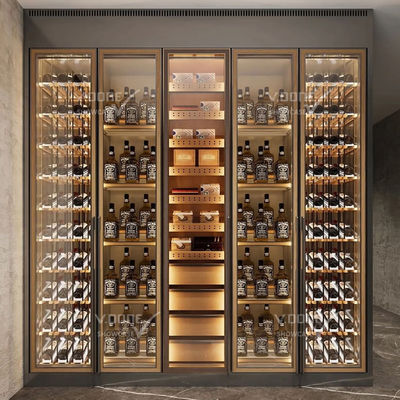 Un buen precio. Vinoteca de acero inoxidable con temperatura ajustable y termostato, enfriador de vino moderno en línea