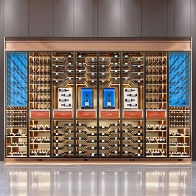 Un bon prix. Cave à vin encastrée en acier inoxydable - Taille personnalisée - Intégration parfaite pour la rénovation de cuisine en ligne