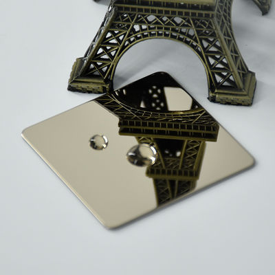 Un buon prezzo. Lamiera in acciaio inox specchio oro 4x8 piedi resistente ai graffi per hall di hotel e display in linea